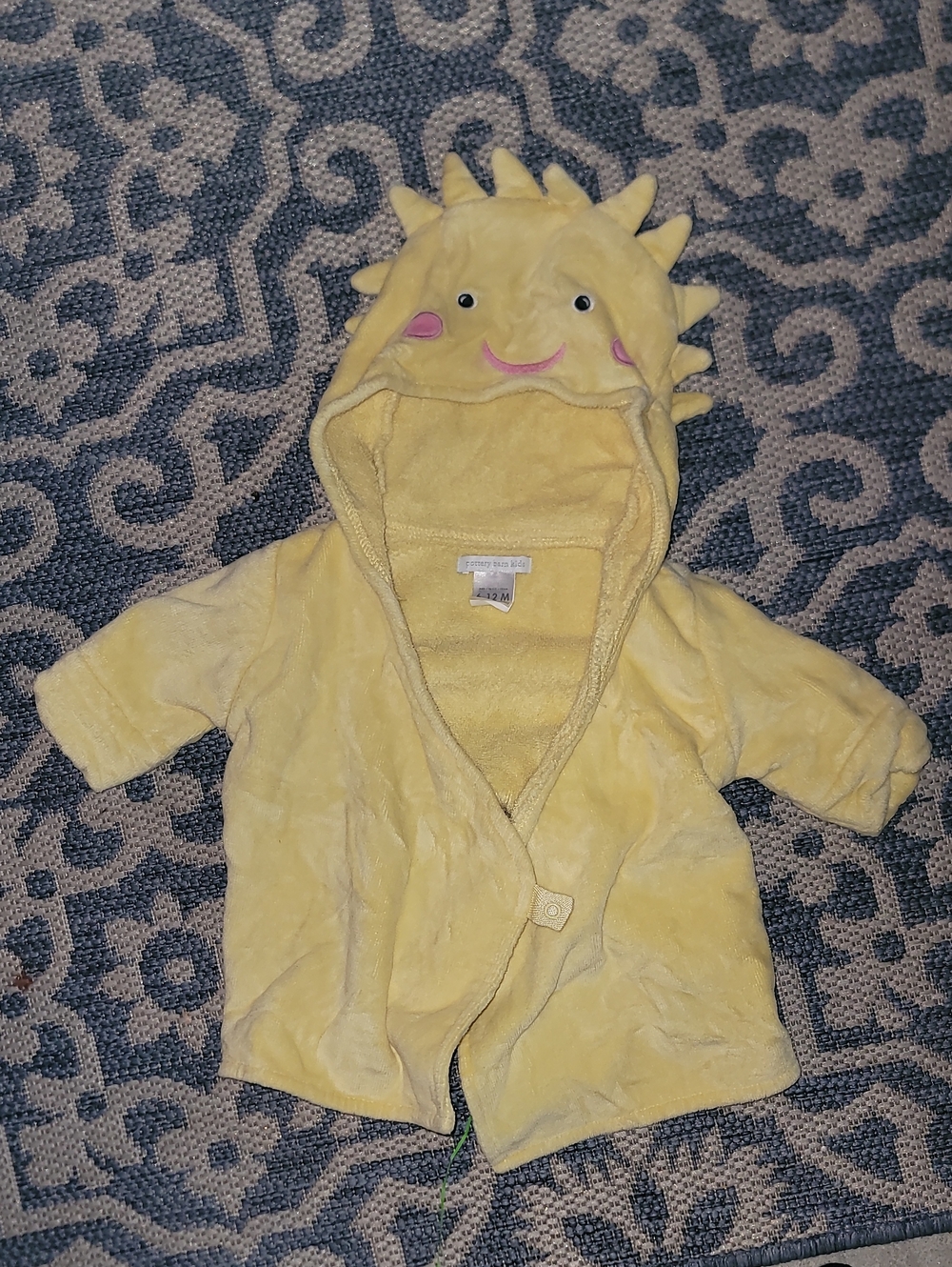 Pottery Barn Baby Sun Shine Robe Towel - Size 6-12 Months